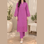Zebaish by KBC Fashion – 2-Piece Stitched Embroidered Lawn Suit – Fuchsia Pink