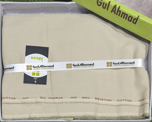 Gul Ahmed Unstitched Egyptian Cotton Fabric