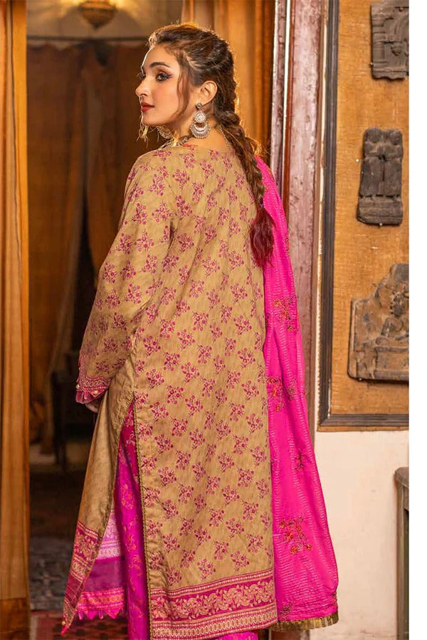 Usman Kashif – Rimal Vol 28 – Unstitched Embroidered 3-Piece Suit