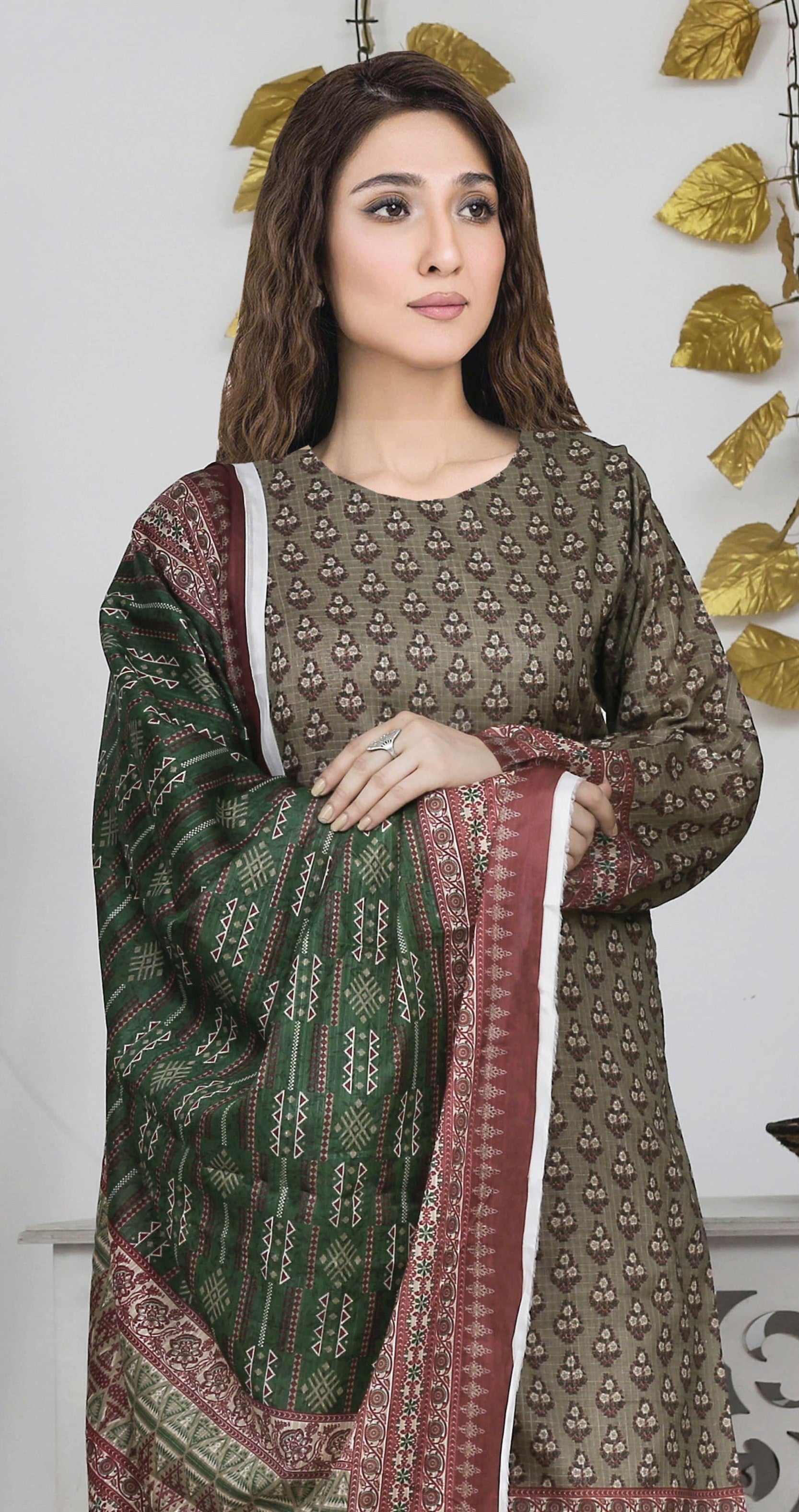 USMAN KASHIF MAHIR DORIA – 3 Piece Unstitched Lawn Suit – CHP-51
