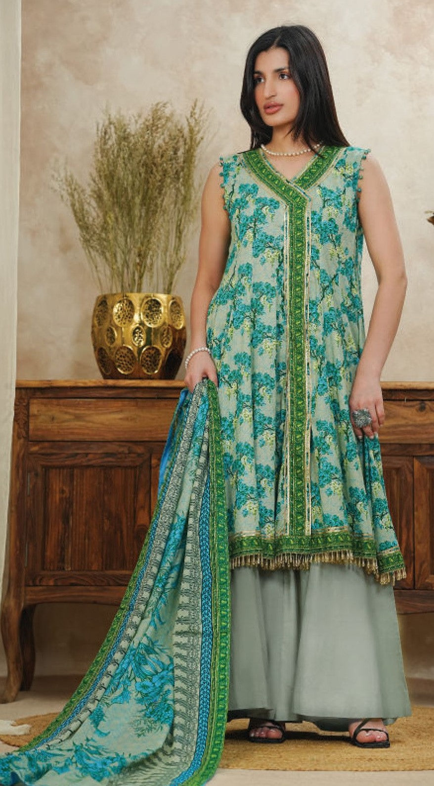 Mor Bagh by Beechtree – 3 Piece Unstitched Lawn Suit