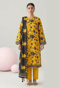 Nisha by Nishat Unstitched 3-Piece Lawn Collection (Honey Yellow)