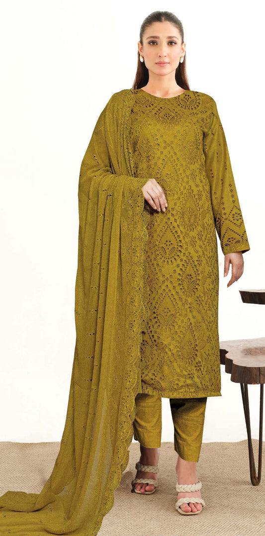 Johra-Yasheem Chikankari Lawn 3 Piece Suit