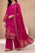 Zuni by KBC Fashion – Unstitched 3-Piece Lawn Suit (Deep Fuchsia)