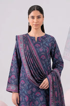 Nisha by Nishat Unstitched 3-Piece Lawn Collection (Slate Blue)
