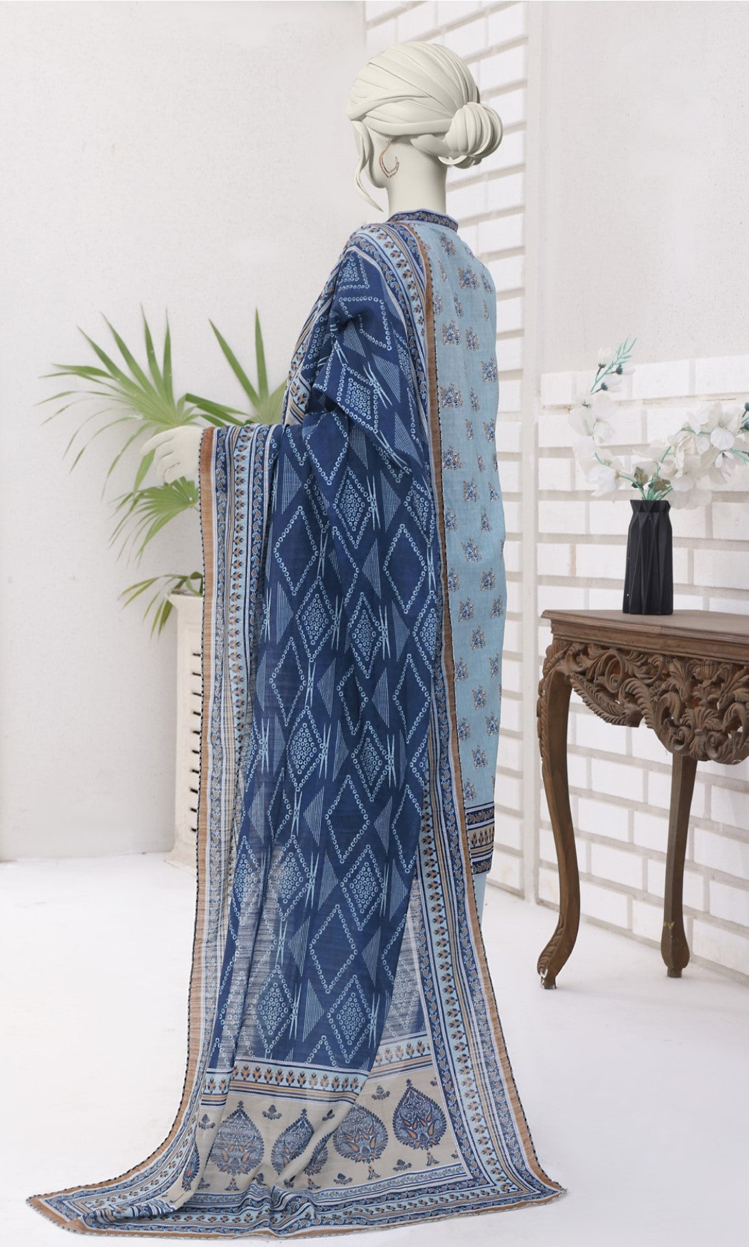 ALMEERAH - DORA-3 Piece Unstitched Lawn