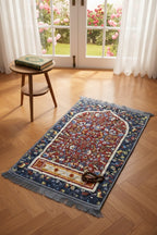 Velvet Foam Quilted Padded Jai Namaz | Floral Prayer Mat