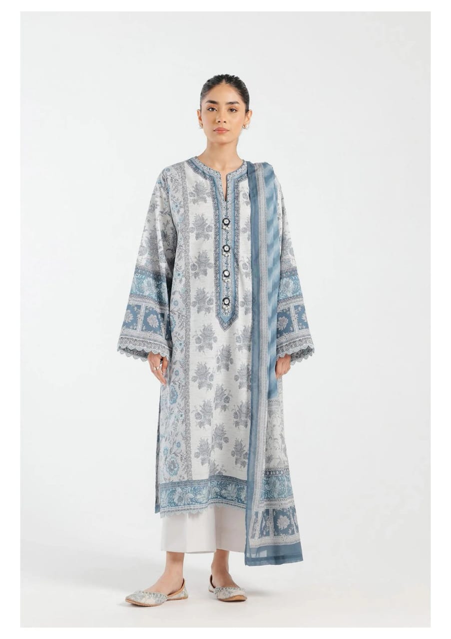 Ethnc 3-Piece Lawn Unstitched Suit