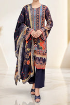 Aryana By KBC Fashion - 3PC Unstitched Printed Lawn Suit (Midnight Violent)