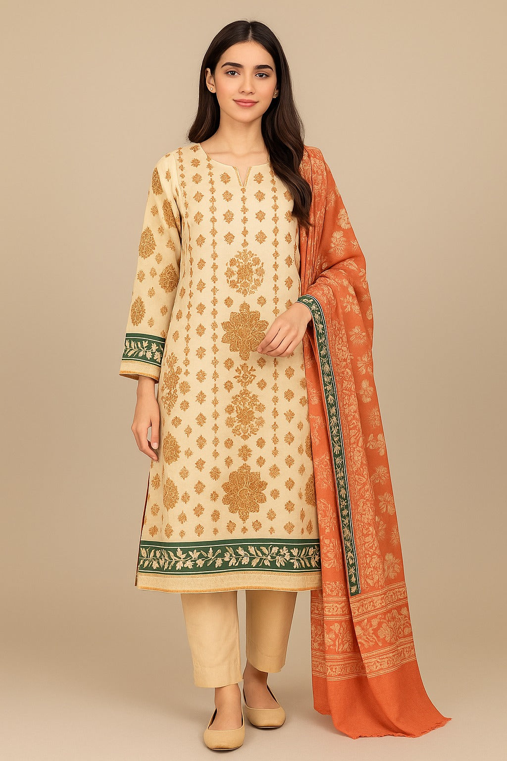 Sapphire 2-Piece Lawn Suit (Shirt + Dupatta)