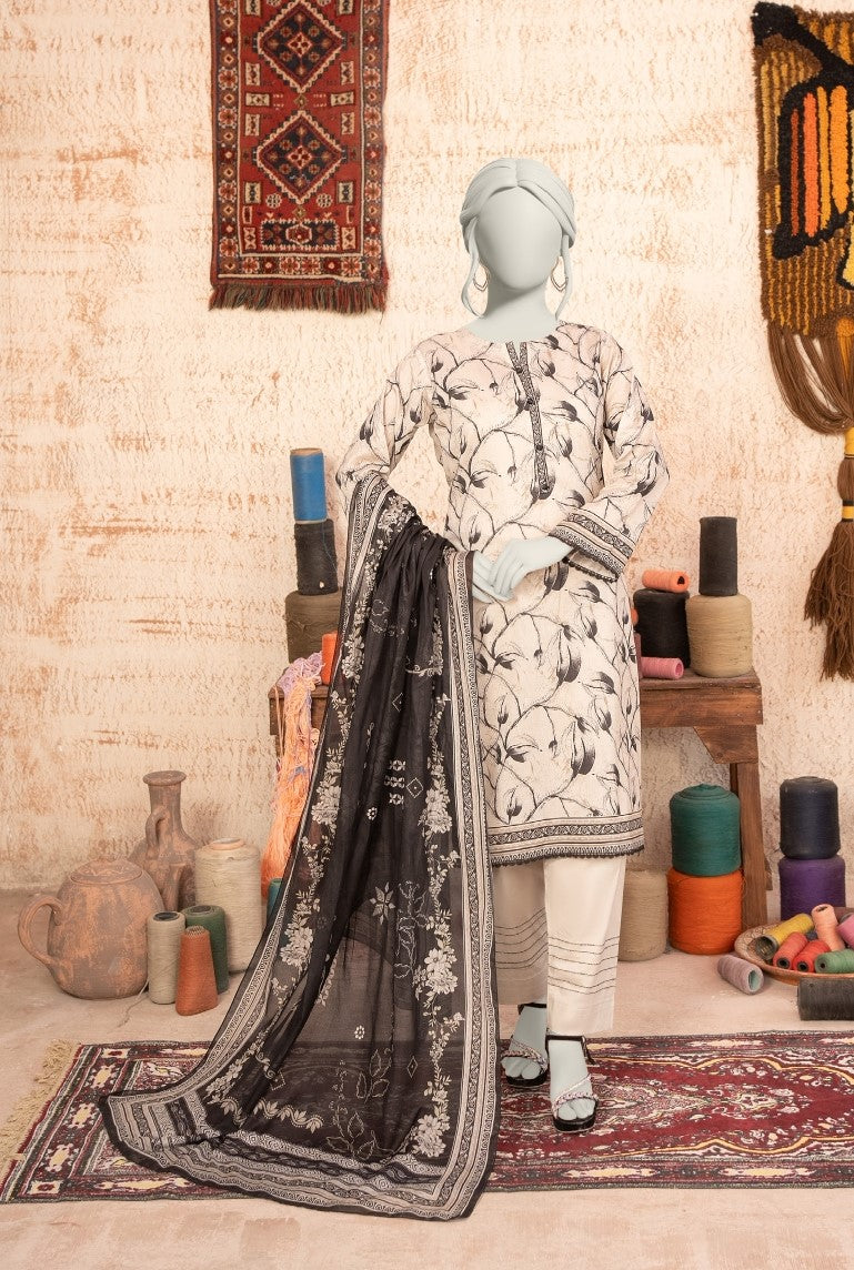 Almeerah Estiva – Premium Digital Three Piece Suit