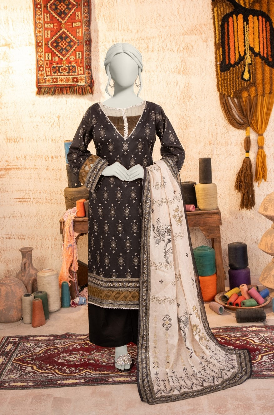 Almeerah Estiva – Premium Digital Three Piece Suit