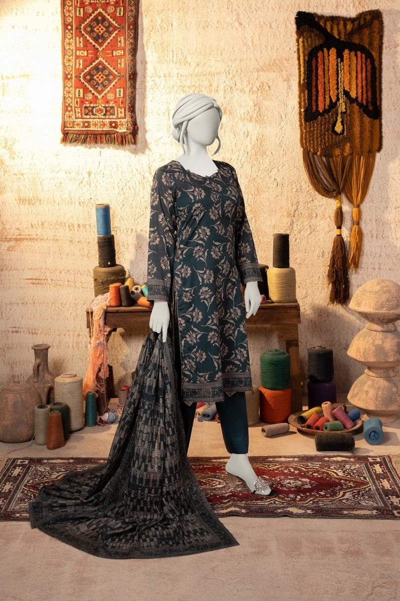 Almeerah Estiva – Premium Digital Three Piece Suit