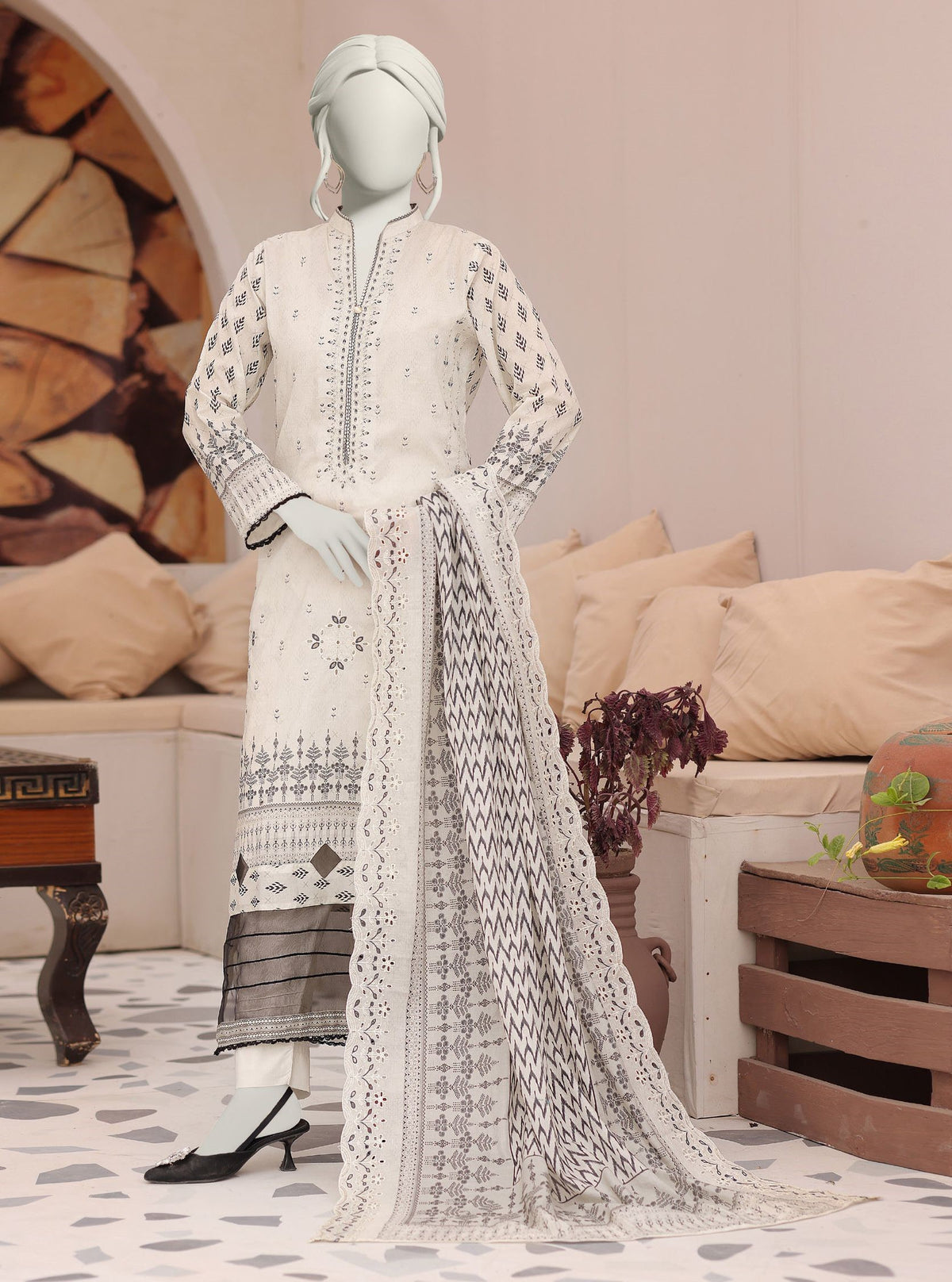 Florence by Almeerah – 3 Piece Embroidered Outfit