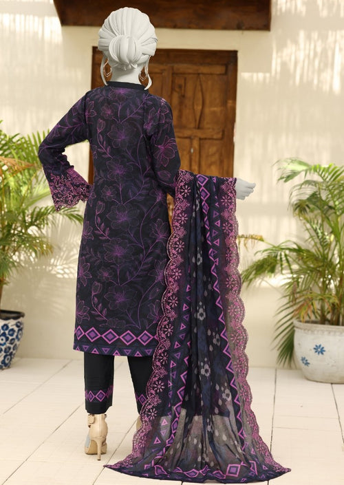 Almeerah Elysia Luxury - Embroided Unstiched 3 Piece (Livid Purple)
