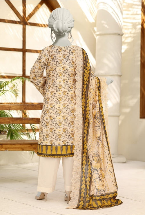 Almeerah Elysia Luxury - Embroided Unstiched 3 Piece (Mustard)
