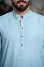 Gul Ahmed Men’s Unstitched Wash & Wear Unstitched Suit (Ice Blue)