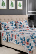 Premium Cotton Fitted Bed Sheet Set By KBC (Cream)