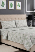 Premium Cotton Fitted Bed Sheet Set By KBC (Pista)