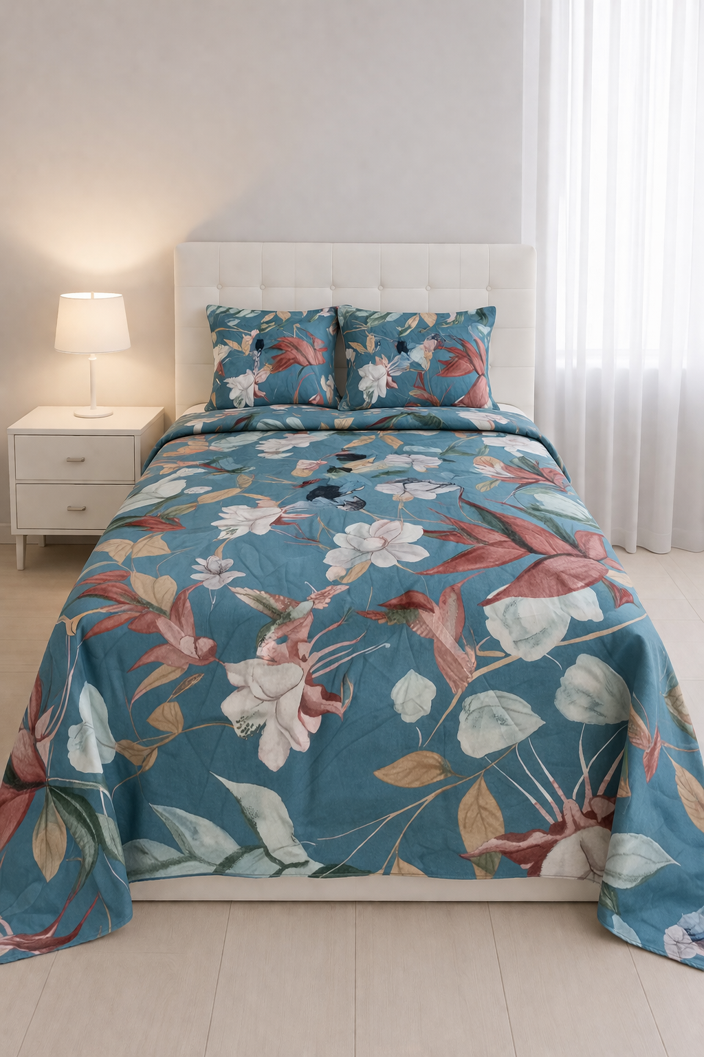 Single Bedsheet with Pillow Cover ( Export Quality )