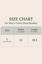 Men Drop Shoulder T-Shirt by KBC Fashion (Navy Blue)