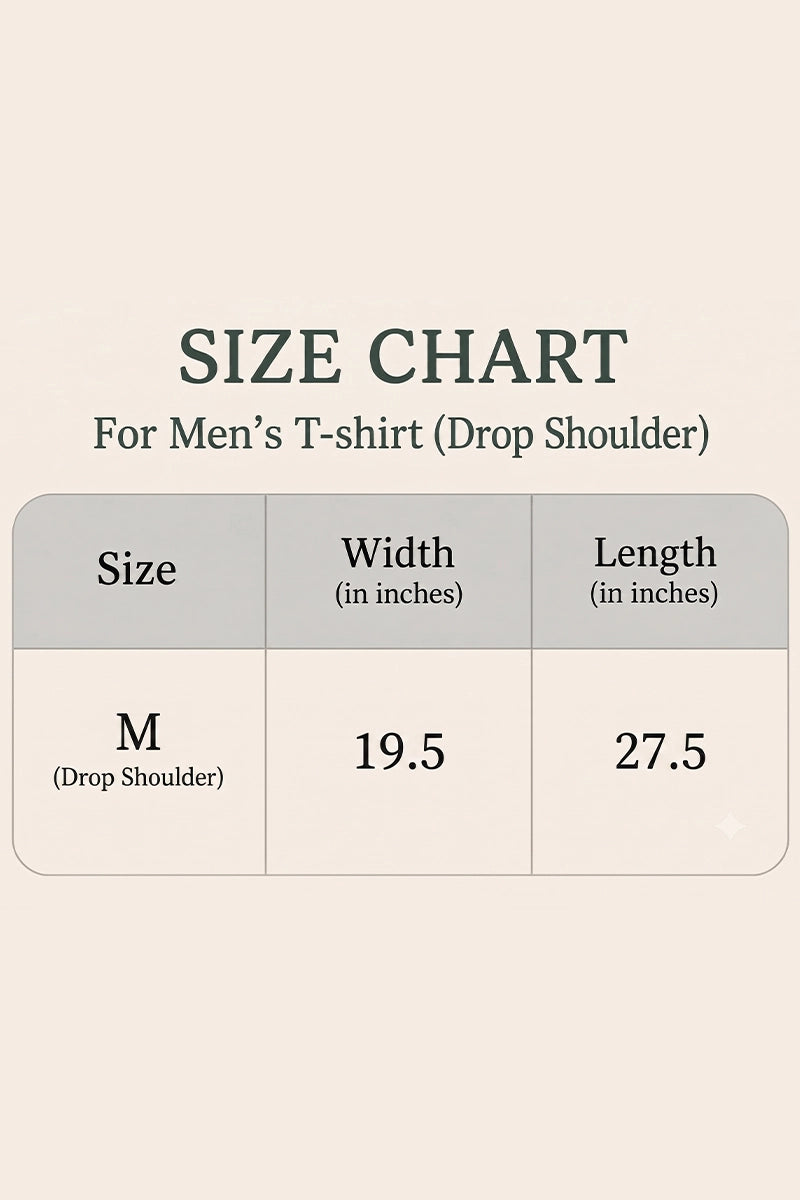 Men Drop Shoulder T-Shirt by KBC Fashion (Dark Slate)