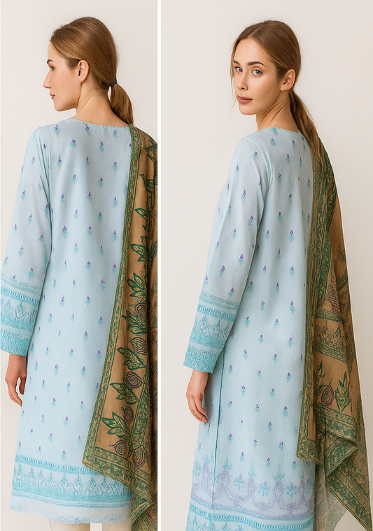 Sana Safinaz 2-Piece Lawn Suit (Shirt + Dupatta)