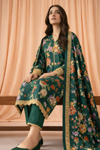 Keyseria By Jaffrani-3PC Unstitch Lawn Chapter-3-(Cream)