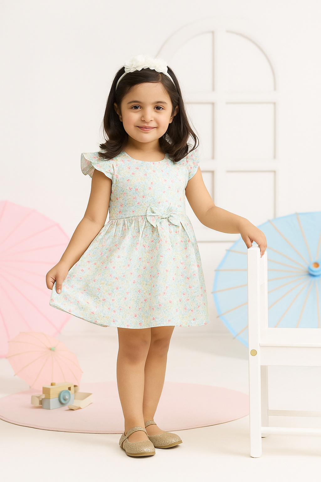 Adorable Cotton Floral Frock for Girls (18 Months to 3 Years)