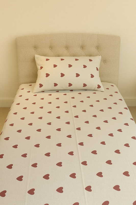 Single Bedsheet with Pillow Cover ( Export Quality )