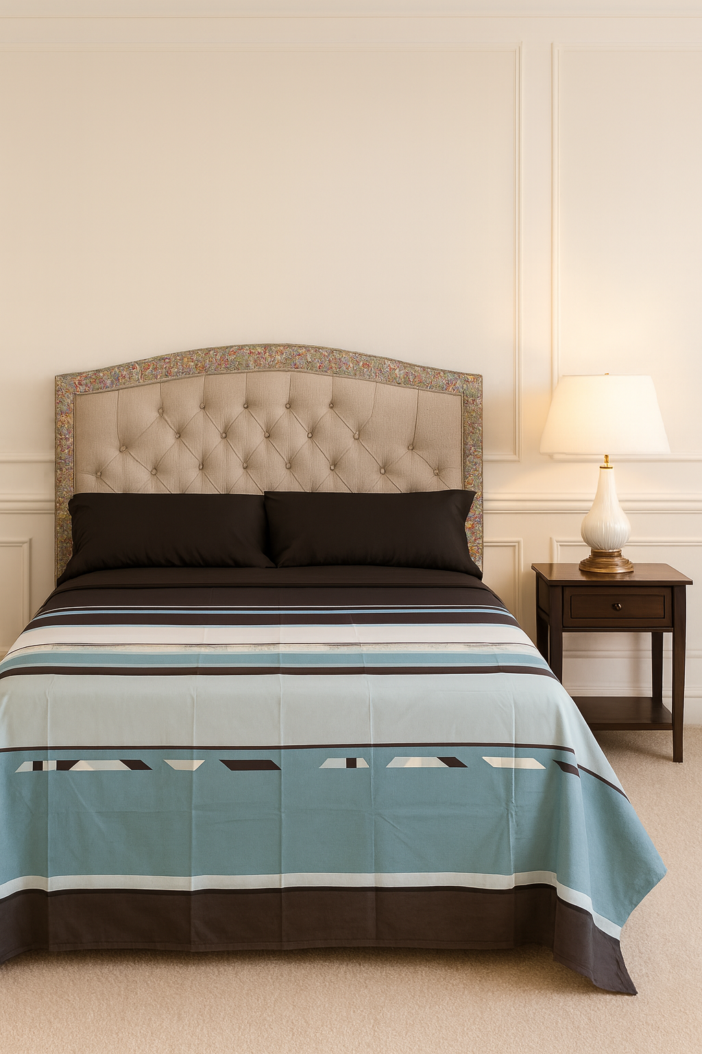 Double Bedsheet with Pillow Cover (Export Quality)