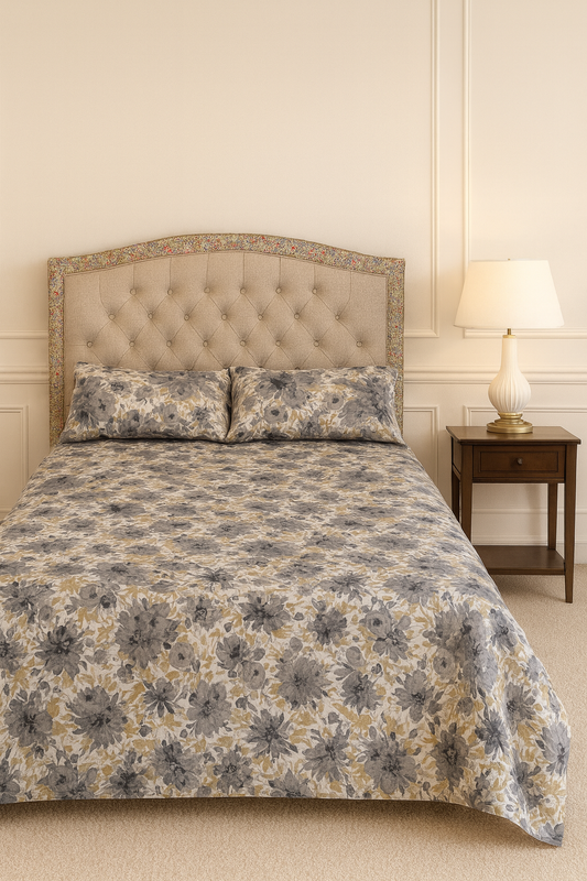 Double Bedsheet with Pillow Cover (Export Quality)
