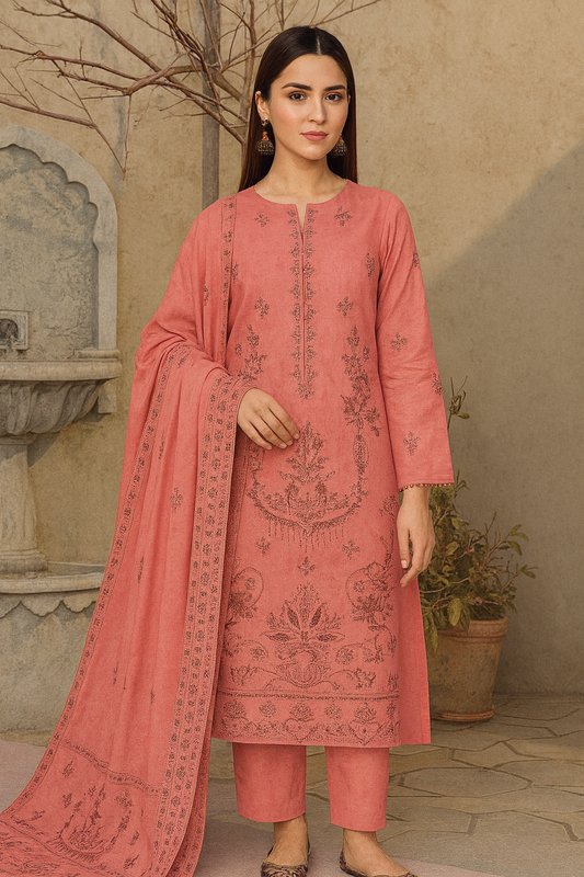 Sawan By Bareeze Embroidery – Unstitched 3 Piece Suit