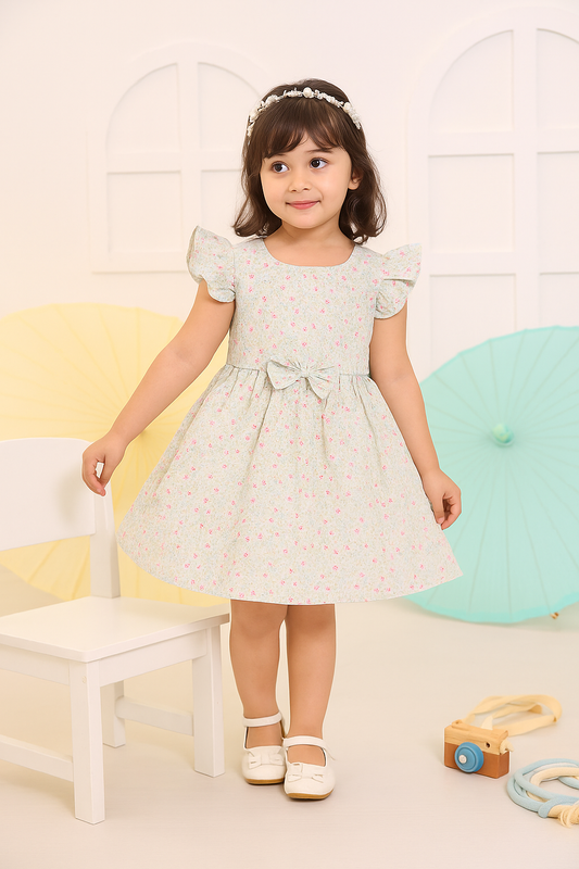 Adorable Cotton Floral Frock for Girls (1 To 3 Year)