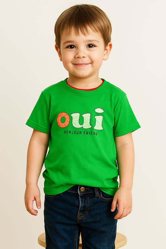 O.U.I Stylish Short Sleeve T-Shirt – For Kids