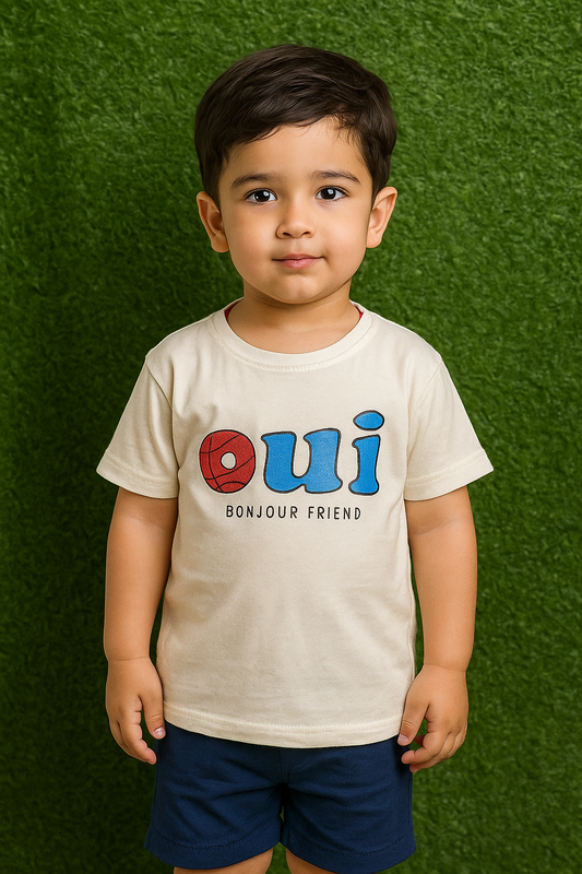 O.U.I Stylish Short Sleeve T-Shirt – For Kids
