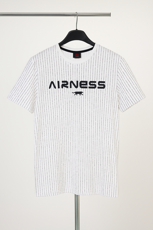Airness RoundNeck White Printed T-Shirt