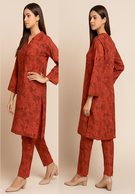 Edenrobe 2-Piece Lawn Suit (Shirt + Trouser)