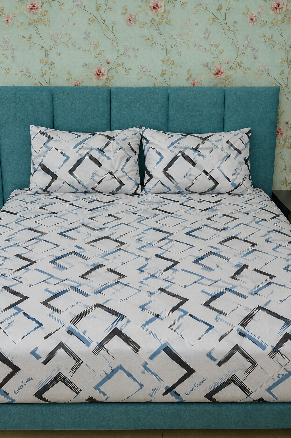 3-Piece Luxury Bed Sheet Set – Elastic Fitted | Printed Flanelle By Henri Coveri