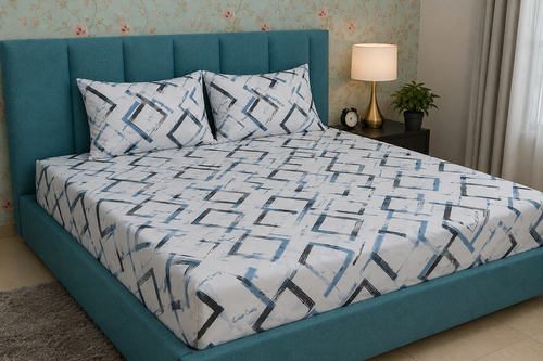 3-Piece Luxury Bed Sheet Set – Elastic Fitted | Printed Flanelle By Henri Coveri
