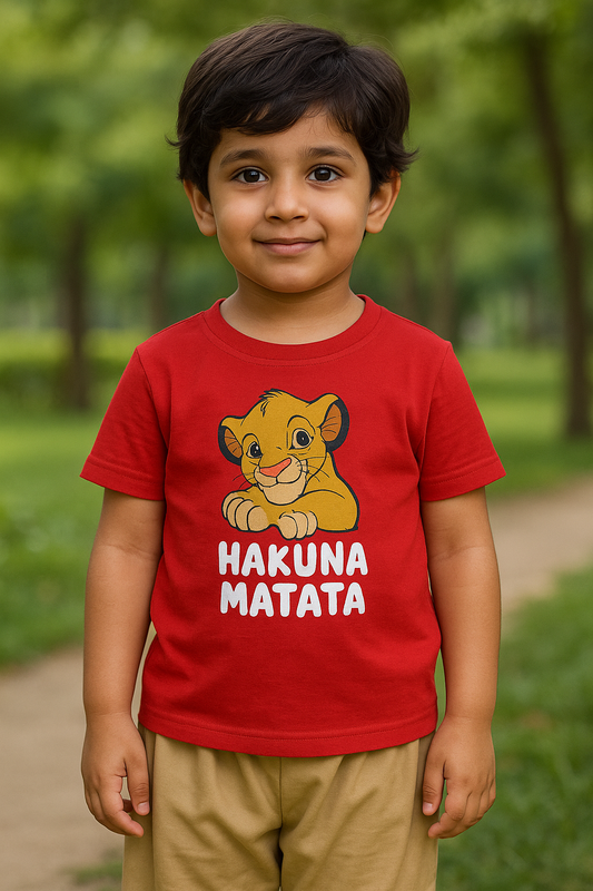 Diners Kids Half Sleeves T-Shirt (HAKUNA MATATA)