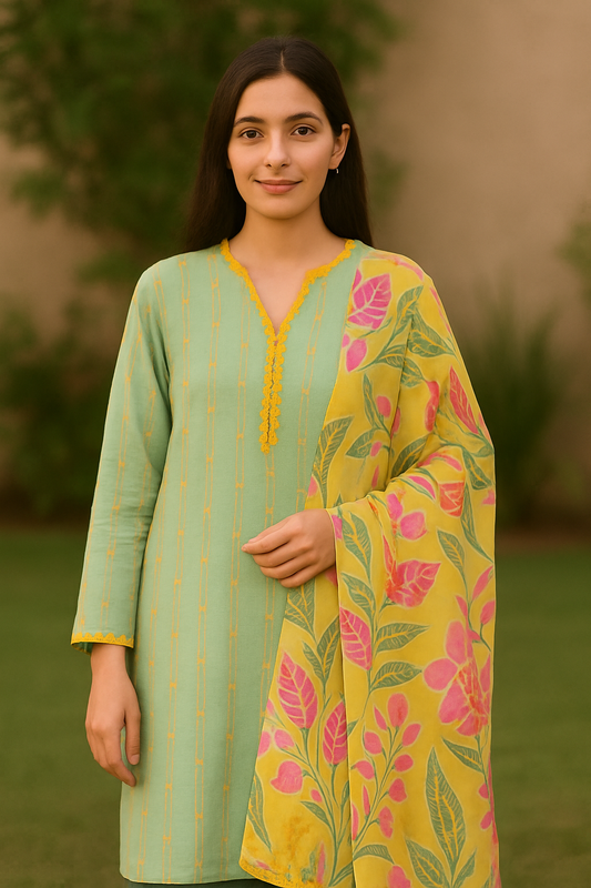 Limelight 2-Piece Lawn Suit (Shirt + Dupatta)
