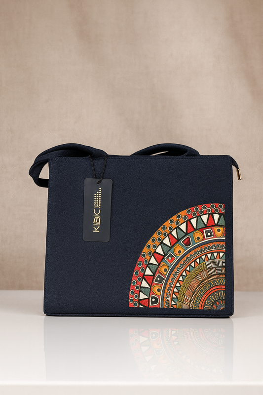 Handcrafted Geometric Mandala Handbag