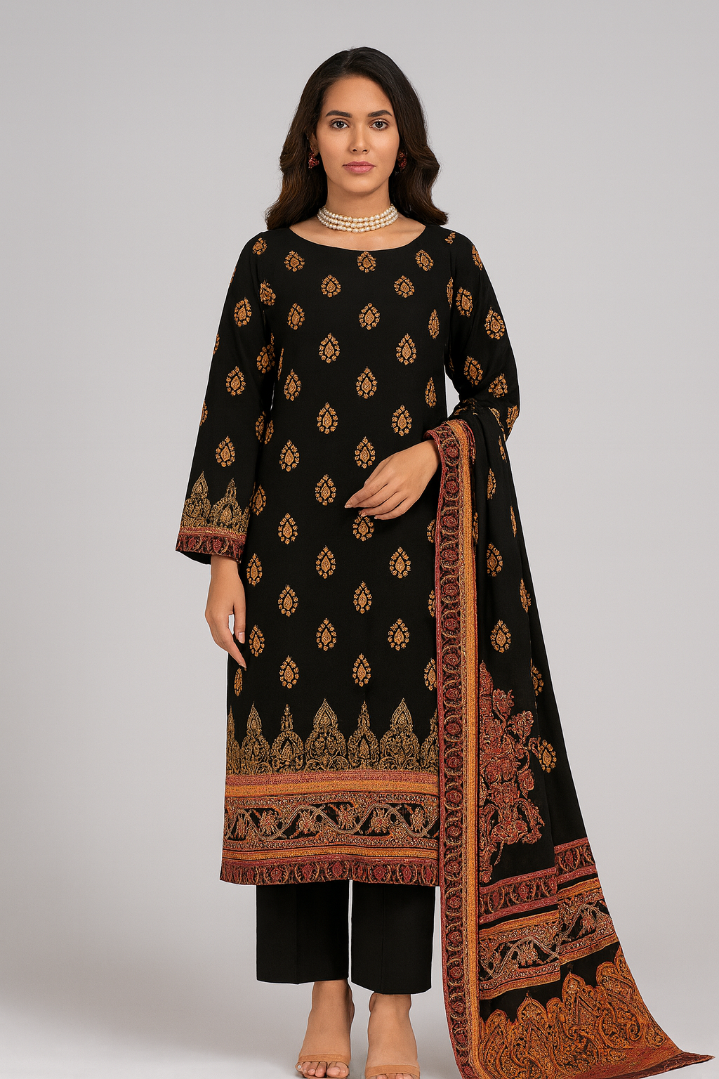 Lazawal Ishq By Bareeza Fashion Khaddar 3 Piece Unstitched