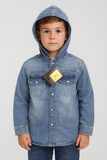 Boys’ 2 Pocket Denim Hoodie Jacket