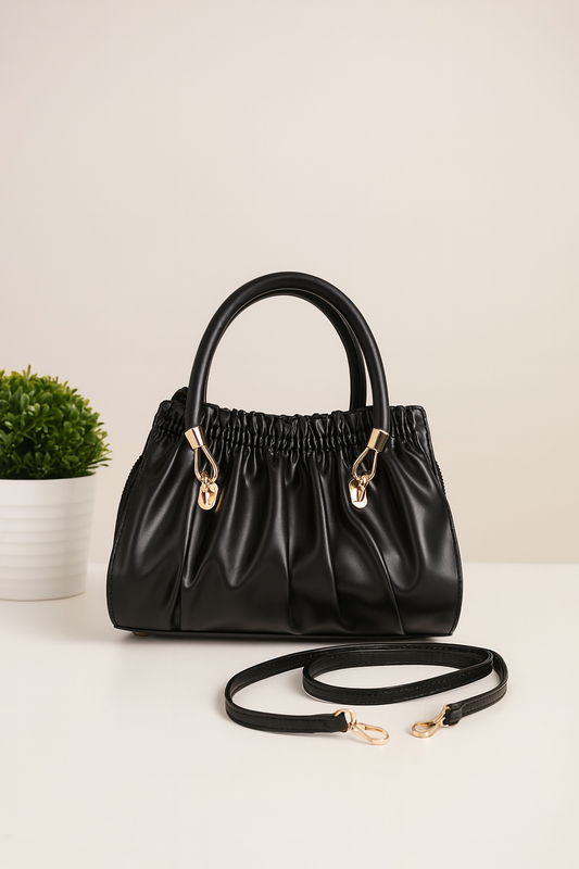 Elegant Ruched Handbag