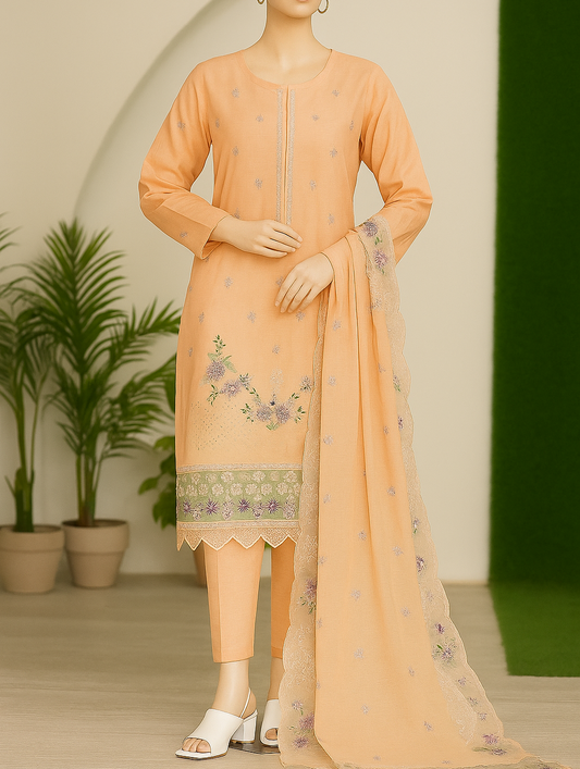 Yumna By Bareeza Izel Embroidered 3 Piece
