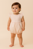 Adorable Baby Girls’ Striped & Floral Romper