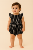 Adorable Baby Girls’ Striped & Floral Romper