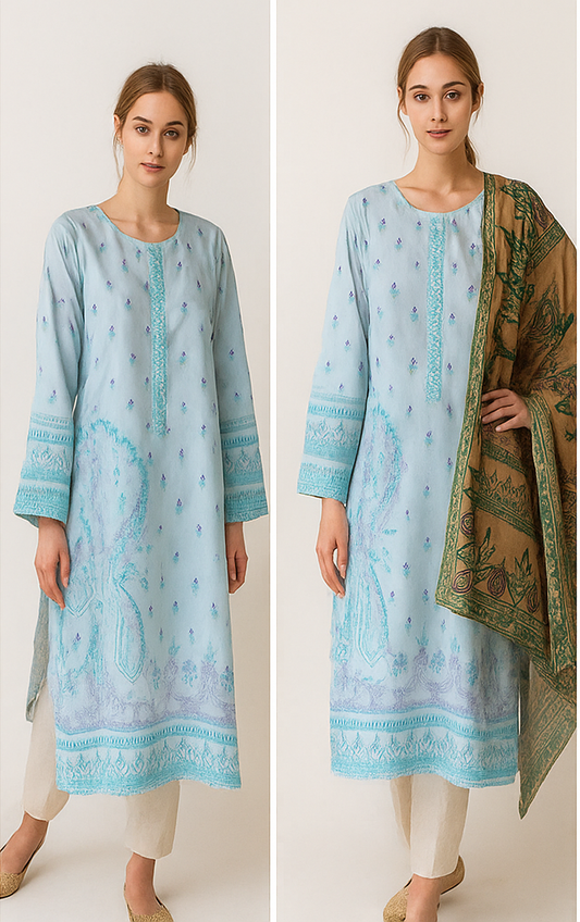 Sana Safinaz 2-Piece Lawn Suit (Shirt + Dupatta)